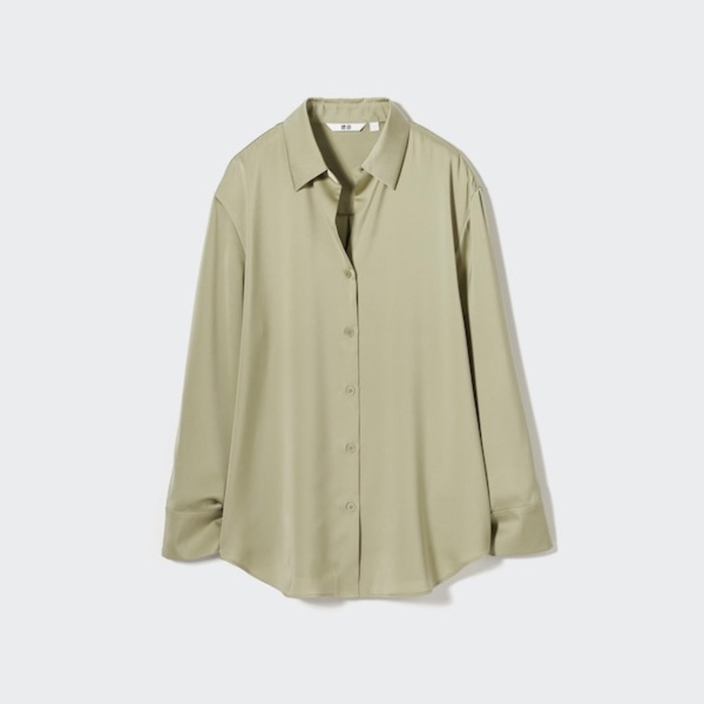 Uniqlo Sage Green Shirt